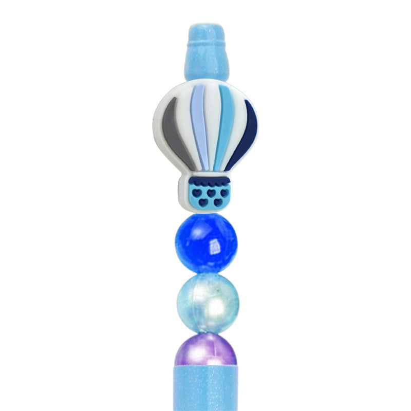 Wholesale Random10pcs/pack DIY Cute Cartoon Pvc Beaded Patch Pen Handmade Beading